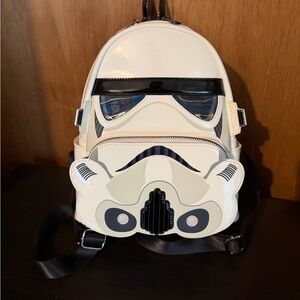 Loungefly White and Black Stormtrooper Backpack